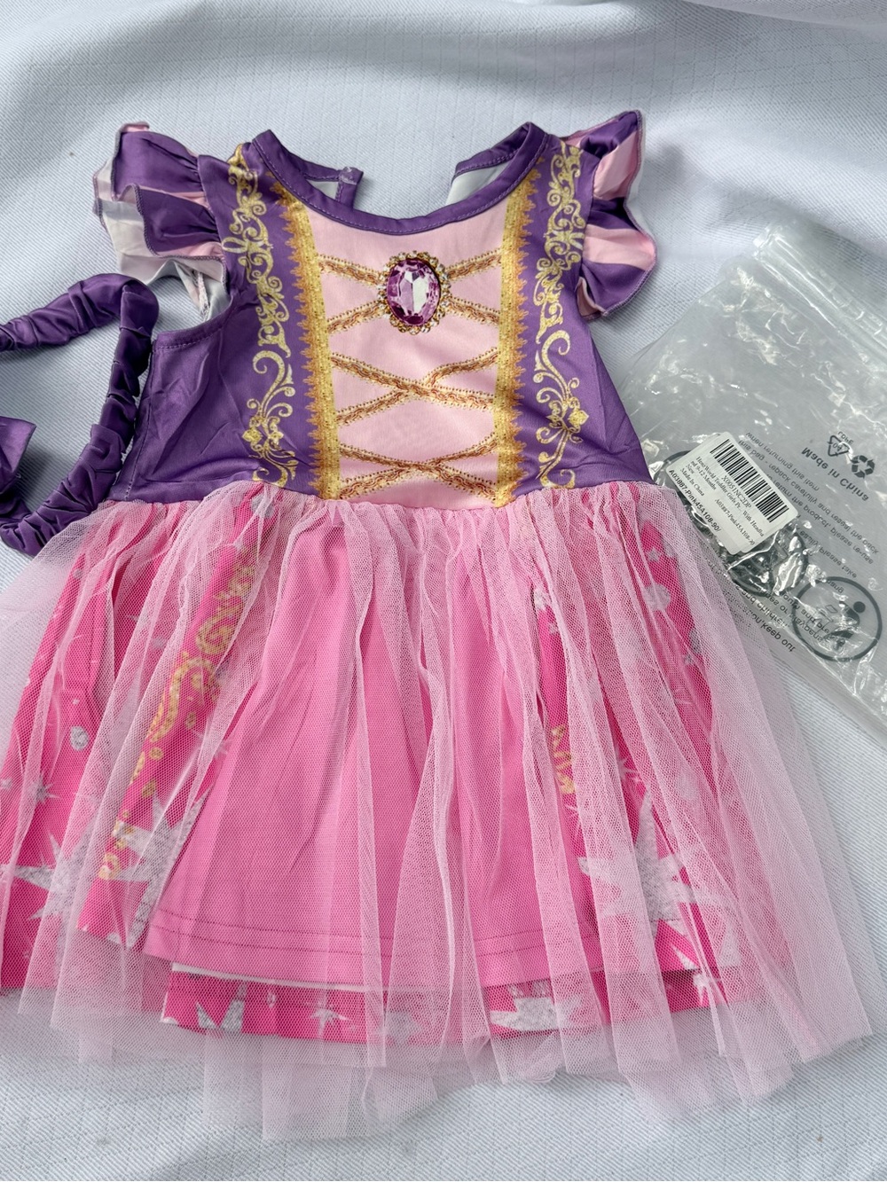 Girls Purple & Pink Princess Tulle Costume Dress